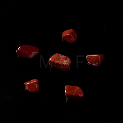 Natural Red Jasper Chip Beads G-M364-11B-1