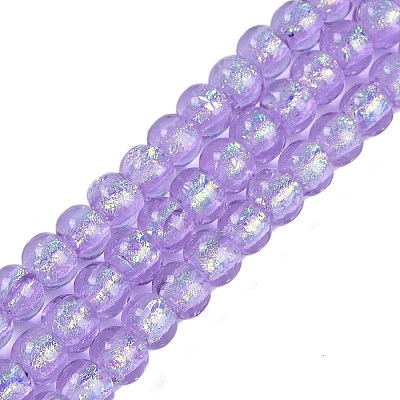 Handmade Foil Lampwork Beads Strands FOIL-K003-04-1