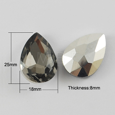 Glass Pointed Back Rhinestone RGLA-Q003-17-1