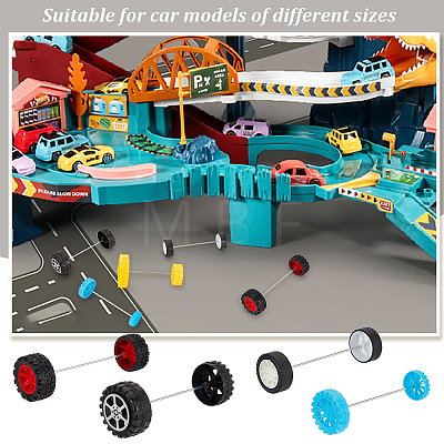 Olycraft Plastic Toy Wheels DIY-OC0012-14-1