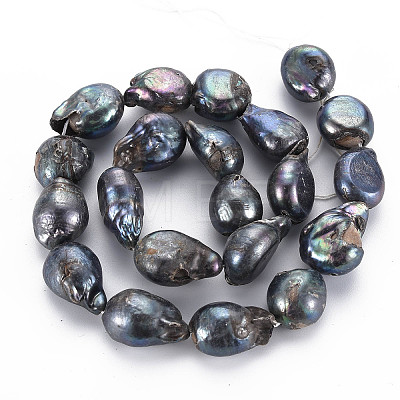 Natural Keshi Pearl Beads Strands PEAR-S021-156-1