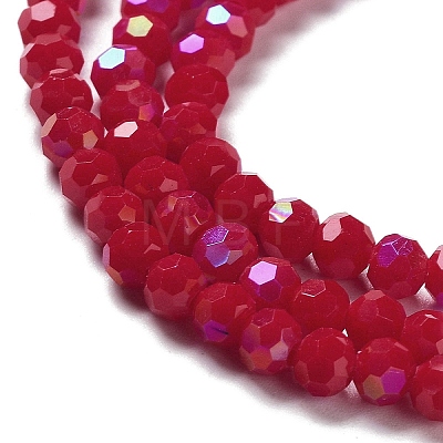 Opaque Glass Beads Strands EGLA-A035-P4mm-L16-1