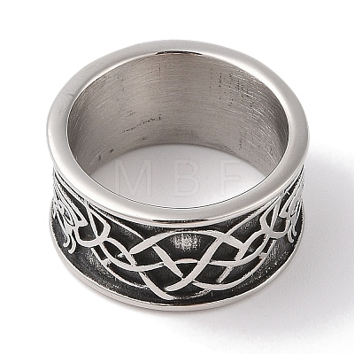 Viking Odins Raven Norse Wolf Finger Rings RJEW-U005-01E-AS-1