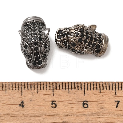 Rack Plating Brass Micro Pave Cubic Zirconia Beads KK-L220-050AB-1