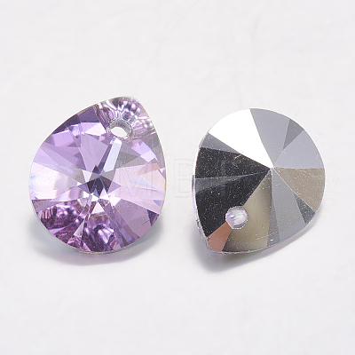 Faceted K9 Glass Rhinestone Charms RGLA-F053-B-001VL-1