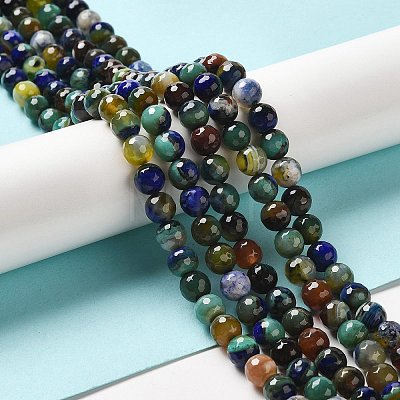 Natural Agate Beads Strands G-G079-A07-03-1