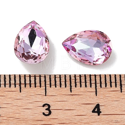 Glass Rhinestone Cabochons RGLA-G020-06B-D123-1