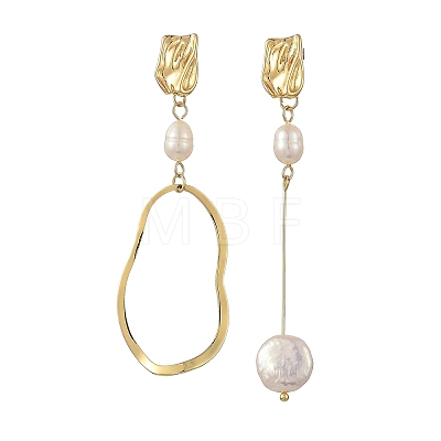 Natural Cultured Freshwater Pearl Dangle Earrings for Women EJEW-JE07506-1