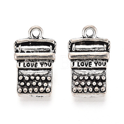 Tibetan Style Alloy Pendants TIBEP-T054-30AS-1