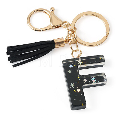 1Pc Resin Letter Keychains KEYC-TADJ0001-09F-1