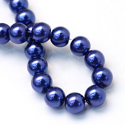 Baking Painted Glass Pearl Bead Strands X-HY-Q003-5mm-19-1