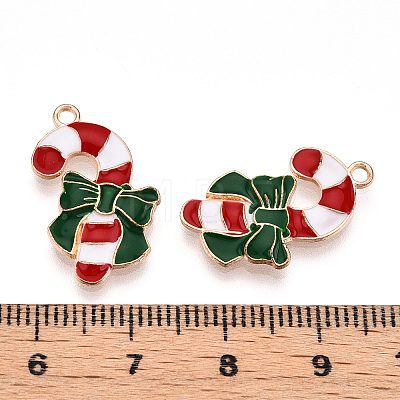 Christmas Theme Alloy Enamel Pendants ENAM-N056-403C-1