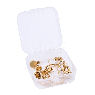 12pcs 3 Size Vacuum Plating 304 Stainless Steel Leverback Earring Findings STAS-ZZ0001-04G-1