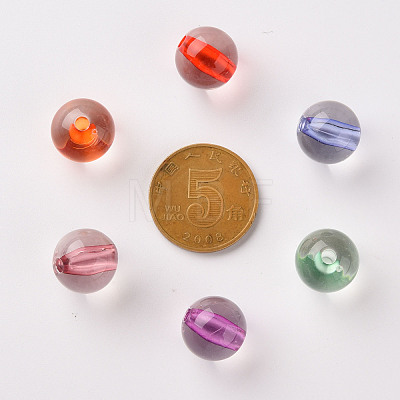 Transparent Acrylic Beads TACR-S154-01A-1