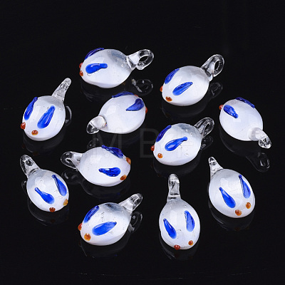 Handmade Lampwork Pendants LAMP-N021-002A-1