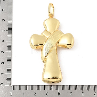 Cross Brass Big Pendants KK-M327-07C-G-1