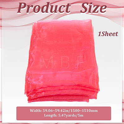 Polyester Organza Fabric DIY-WH0003-138A-1