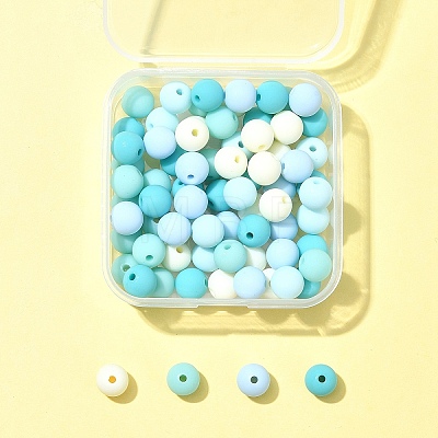 70Pcs Rubberized Style Acrylic Beads MACR-FS0001-71A-1