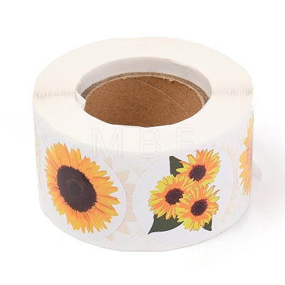 Sunflower Theme Paper Stickers DIY-L051-001-1