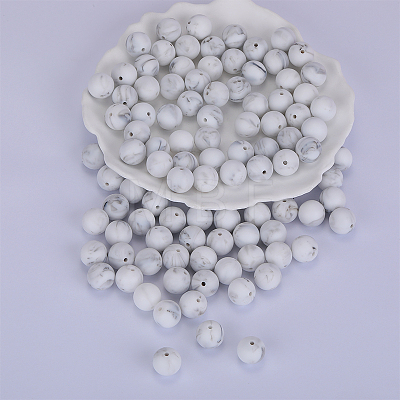 Round Silicone Focal Beads LS-SI-JX0046A-63-1