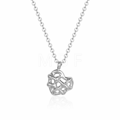 Hollow Heart Pendant Necklaces JP6478-2-1