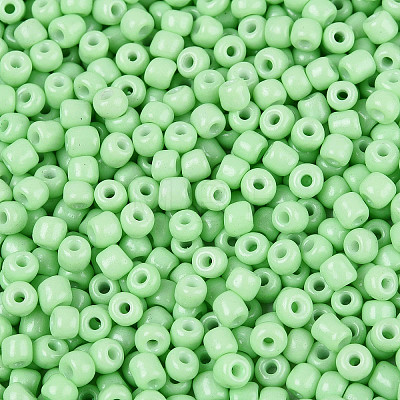 8/0 Baking Paint Glass Round Seed Beads SEED-S036-01B-02-1