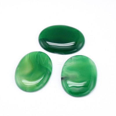Dyed Natural Agate Cabochons G-J305-34-1