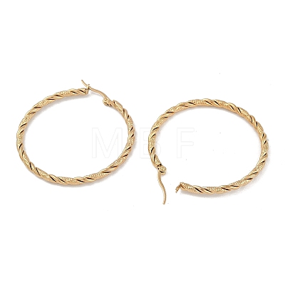 PVD Vacuum Plating 201 Stainless Steel Hoop Earrings EJEW-I309-62D-G-1