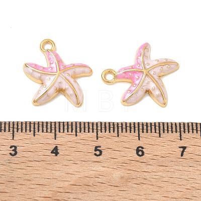 304 Stainless Steel Enamel Pendants STAS-Q119-08G-02-1