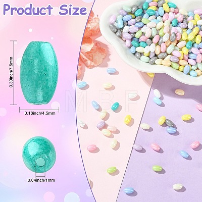 500Pcs Baking Paint Opaque Glass Beads GLAA-CJ0003-01-1