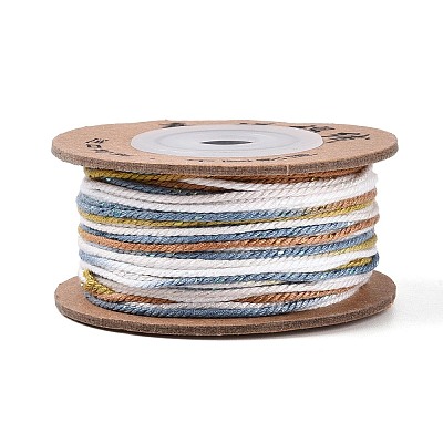 30M Segment Dyed Macrame Cotton Cord OCOR-T018-01A-1