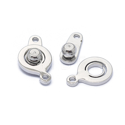 316 Surgical Stainless Steel Snap Clasps STAS-F208-02A-P-1