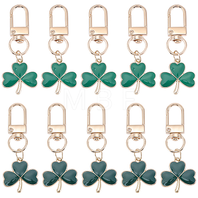 20Pcs 2 Styles Alloy Enamel Pendant Decorations HJEW-CP00087-1