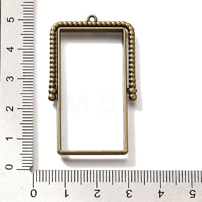 Alloy Open Back Bezel Pendants PALLOY-I223-07AB-1