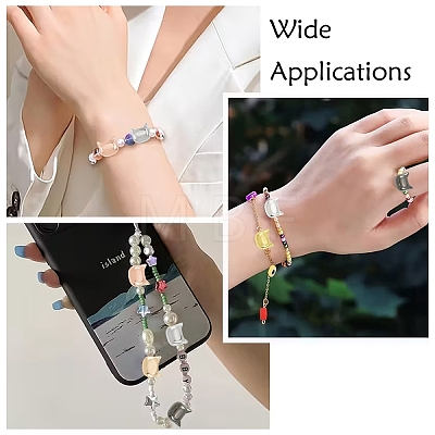 60Pcs 6 Colors Electroplate Glass Beads Strands EGLA-YW0005-70-1