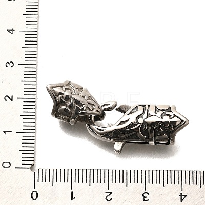 304 Stainless Steel Fold Over Clasps STAS-R140-14AS-01-1