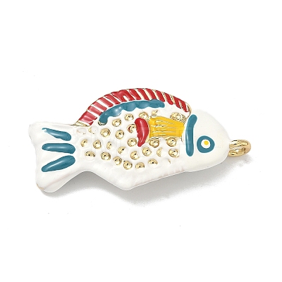 Brass Enamel Pendants KK-Z153-06G-02-1
