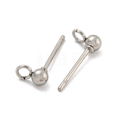 Non-Tarnish 304 Stainless Steel Stud Earring Findings STAS-O004-10A-P-1