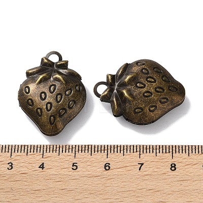 Rack Plating Iron Locket Pendants KK-F090-05AB-1