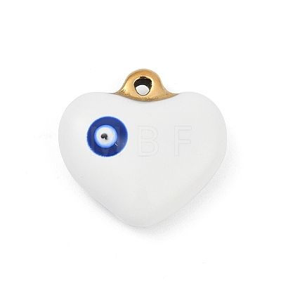 304 Stainless Steel Enamel Pendants STAS-Q350-19G-1