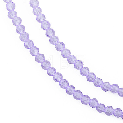 Transparent Glass Beads Strands GLAA-N041-009-05-1