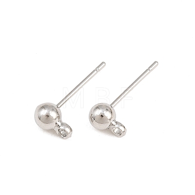 Brass Stus Earring Findings KK-CBA3CA1-01P-1