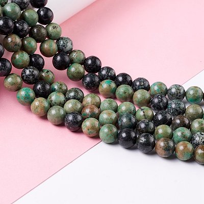 Natural Green Line Jaspe Beads Strands G-K317-A15-1