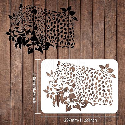 Large Plastic Reusable Drawing Painting Stencils Templates DIY-WH0202-226-1