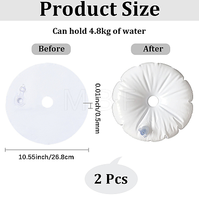 2Pcs PE Plastic Water Bag for Party Decor AJEW-CN0007-39C-1