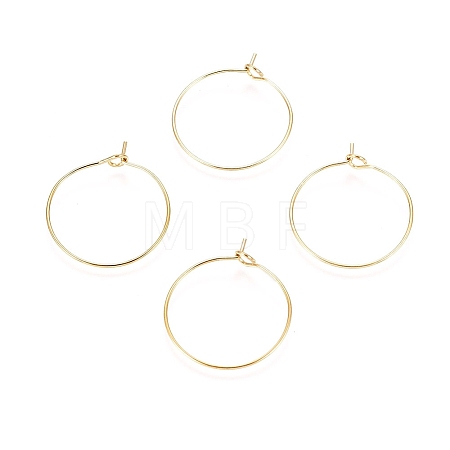 Ion Plating(IP) 316L Surgical Stainless Steel Hoop Earring Findings X-STAS-D164-02G-A-1