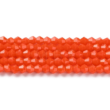 Opaque Solid Color Imitation Jade Glass Beads Strands EGLA-A039-P4mm-D03-1