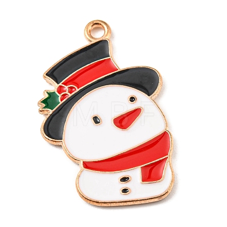 Alloy Enamel Pendants ENAM-G218-B08-1