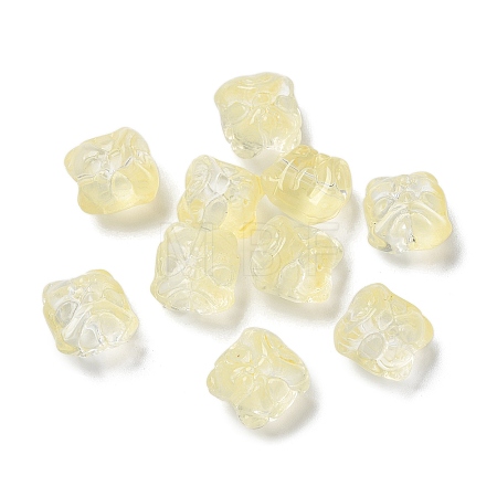 Baking Paint Transparent Glass Beads X1-GLAA-C035-01K-1