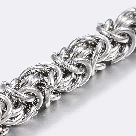 Tarnish Resistant 304 Stainless Steel Byzantine Chain STAS-P197-066P-1